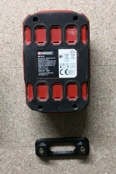 Akkuhalter Parkside X20V Team Schwarz PLA ohne Rastfunktion